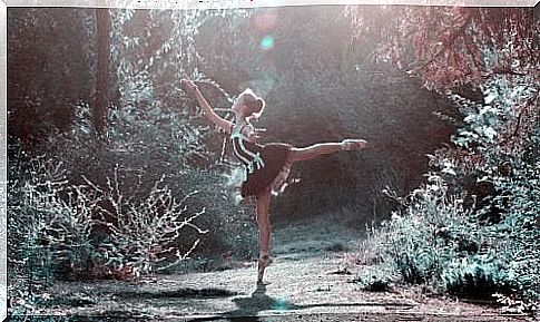 Dancer in a wood