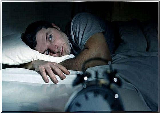 Man trying to overcome insomnia