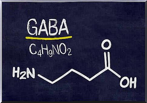 Chemical formula of the gaba