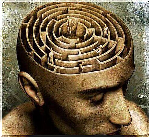 Mind of man in the shape of a labyrinth